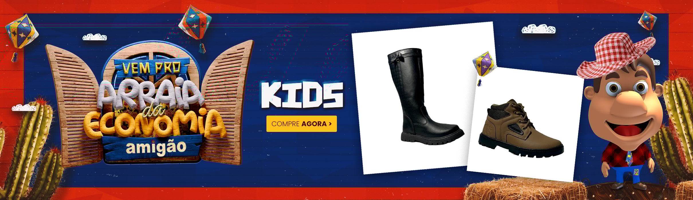 Banner arraia kids