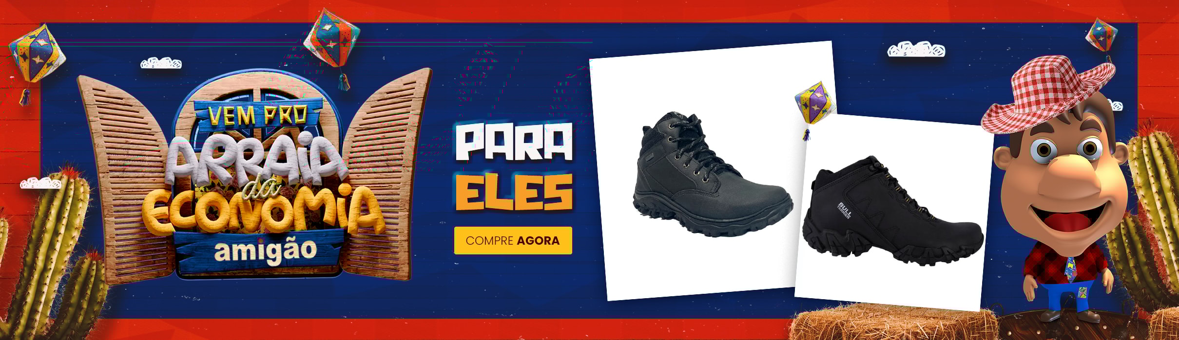 Banner Arraia masculino