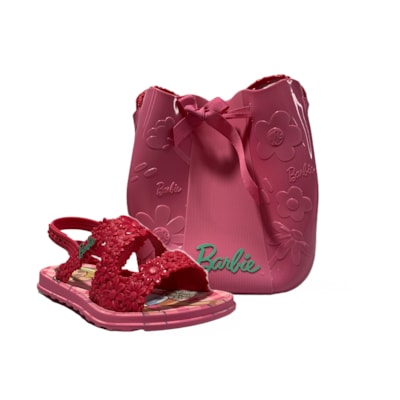  SANDALIA INFANTIL FEMININA RASTEIRA GRENDENE BARBIE 22749   
