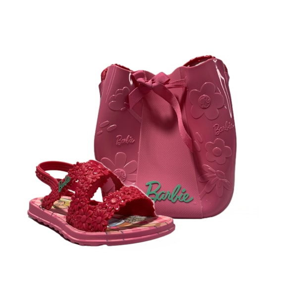  SANDALIA INFANTIL FEMININA RASTEIRA GRENDENE BARBIE 22749   