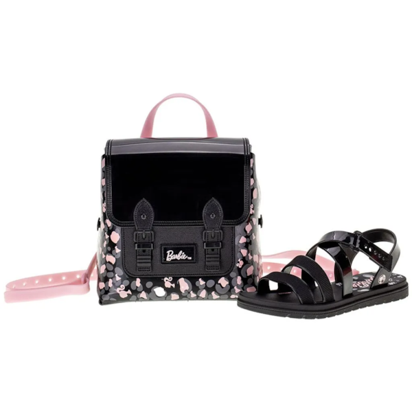  SANDALIA INFANTIL FEMININA RASTEIRA GRENDENE BARBIE SWEET BAG 22955 F 