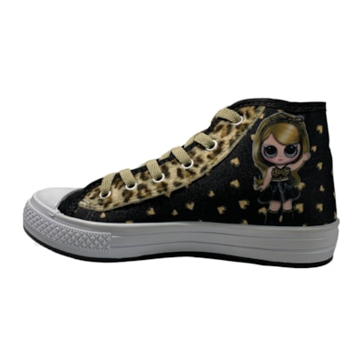  TÊNIS INFANTIL FEMININO CANO MÉDIO STAR CHIC I230    